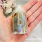 Gorgeous 8cm Angel Aura Druzy Agate Cylinder | Tower