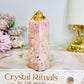 Pink Peruvian Rhodonite Tower 9cm