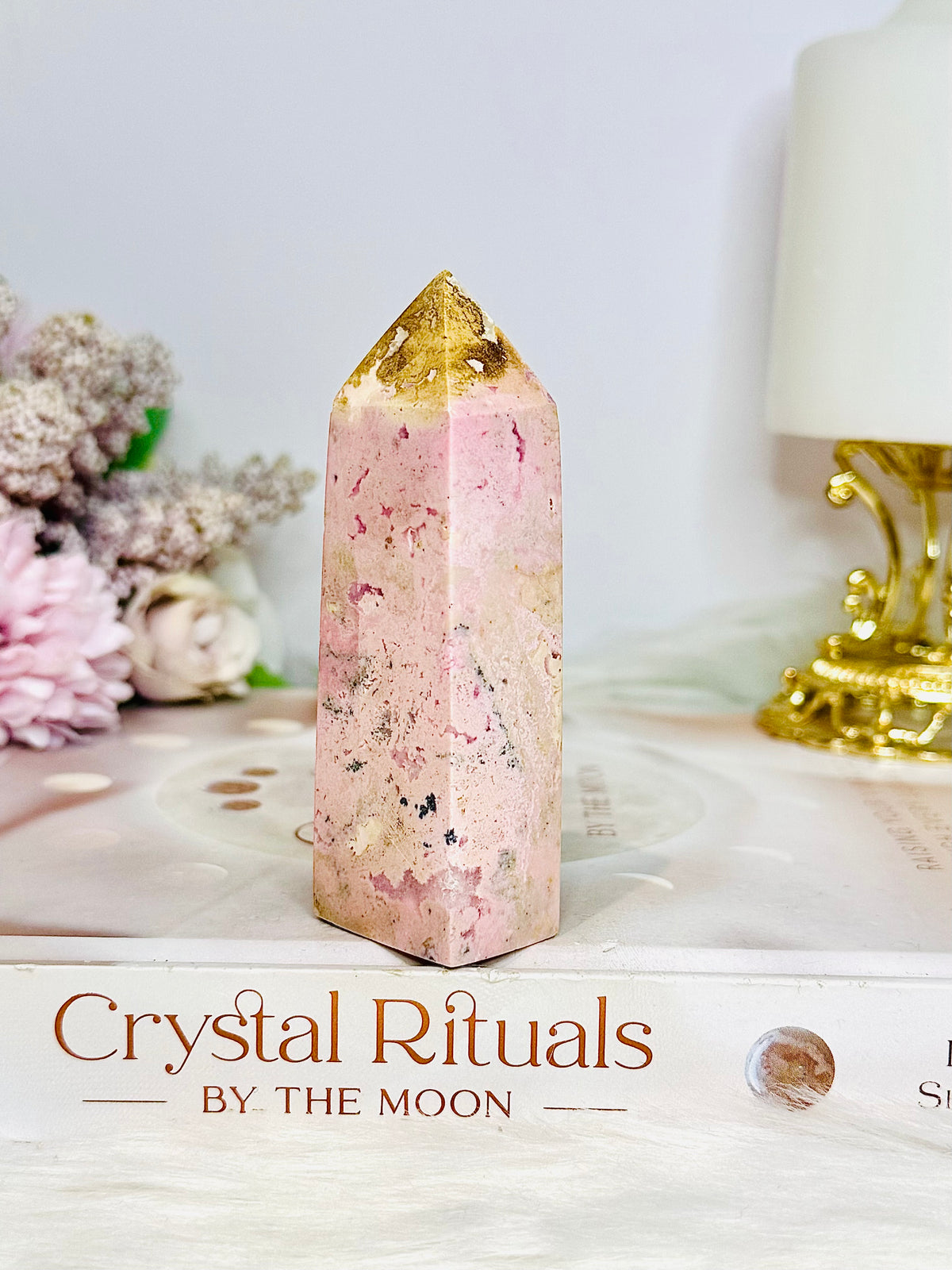 Pink Peruvian Rhodonite Tower 9cm