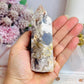 Blue Flower Agate Tower 11cm