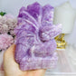 Collectors Piece ~ Large High Grade Kunzite Dragon & Castle 13cm 793g