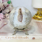 Large Druzy Agate Sphere on Stand 496g
