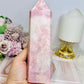 Large Pink Opal Tower 16.5cm