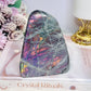Large Polished Pink & Purple Flash Labradorite Freeform