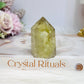 Citrine Tower with Rainbows 5cm