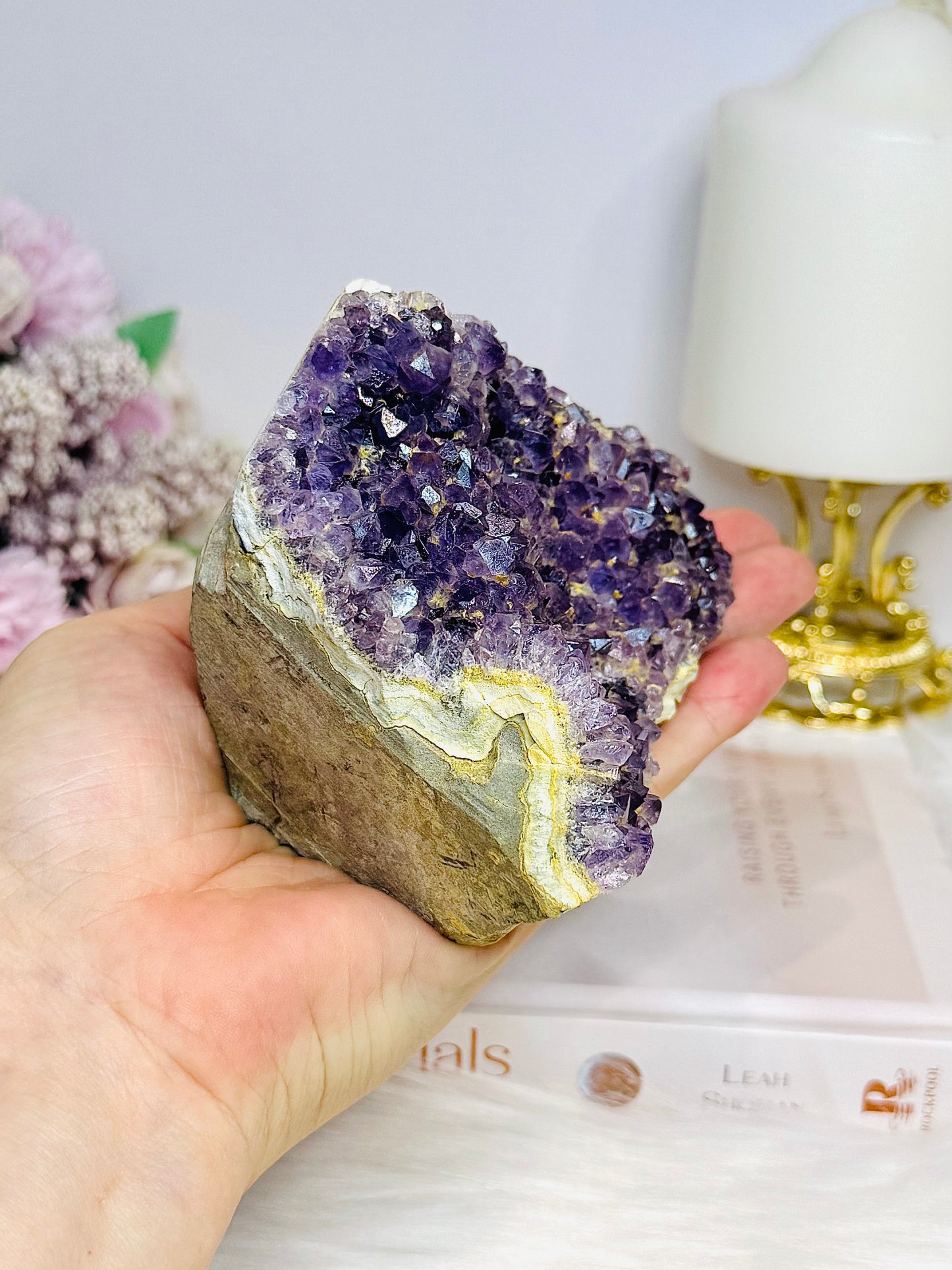 Natural Amethyst Base Cut Cluster 10cm 617g