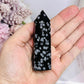 Snowflake Obdisian Tower 9cm