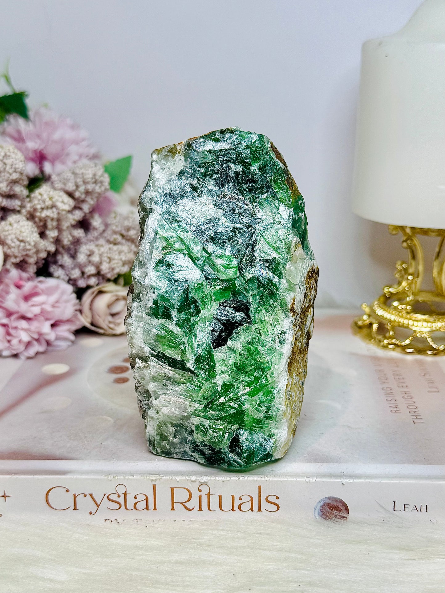 Natural Large Green Fluorite Specimen 11cm 750g
