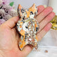 Triple Goddess Moon Money Agate Carving 10cm