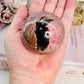 Stunning 341gram Rhodonite Sphere On Stand