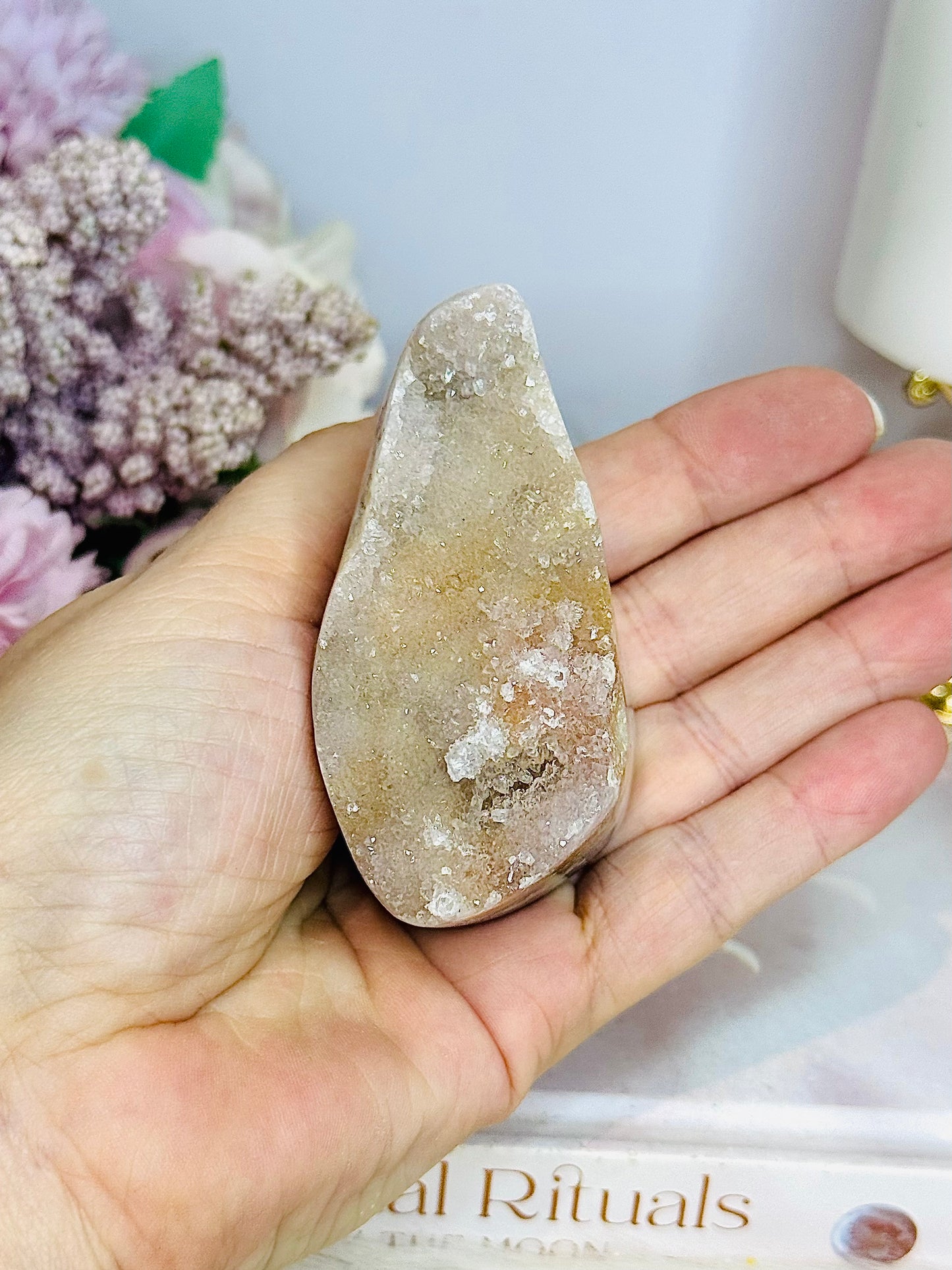 Natural Pink Amethyst Freeform 8cm