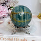 Blue Onyx Sphere on Stand 350g