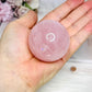 Rose Quartz Sphere with Rainbows on Stand 186g