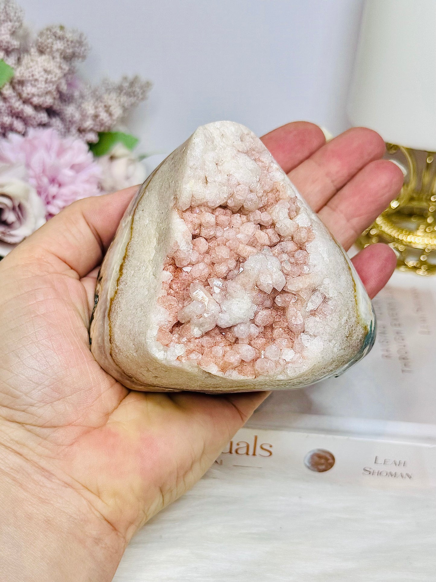 Pink Amethyst Druzy Freeform 464g
