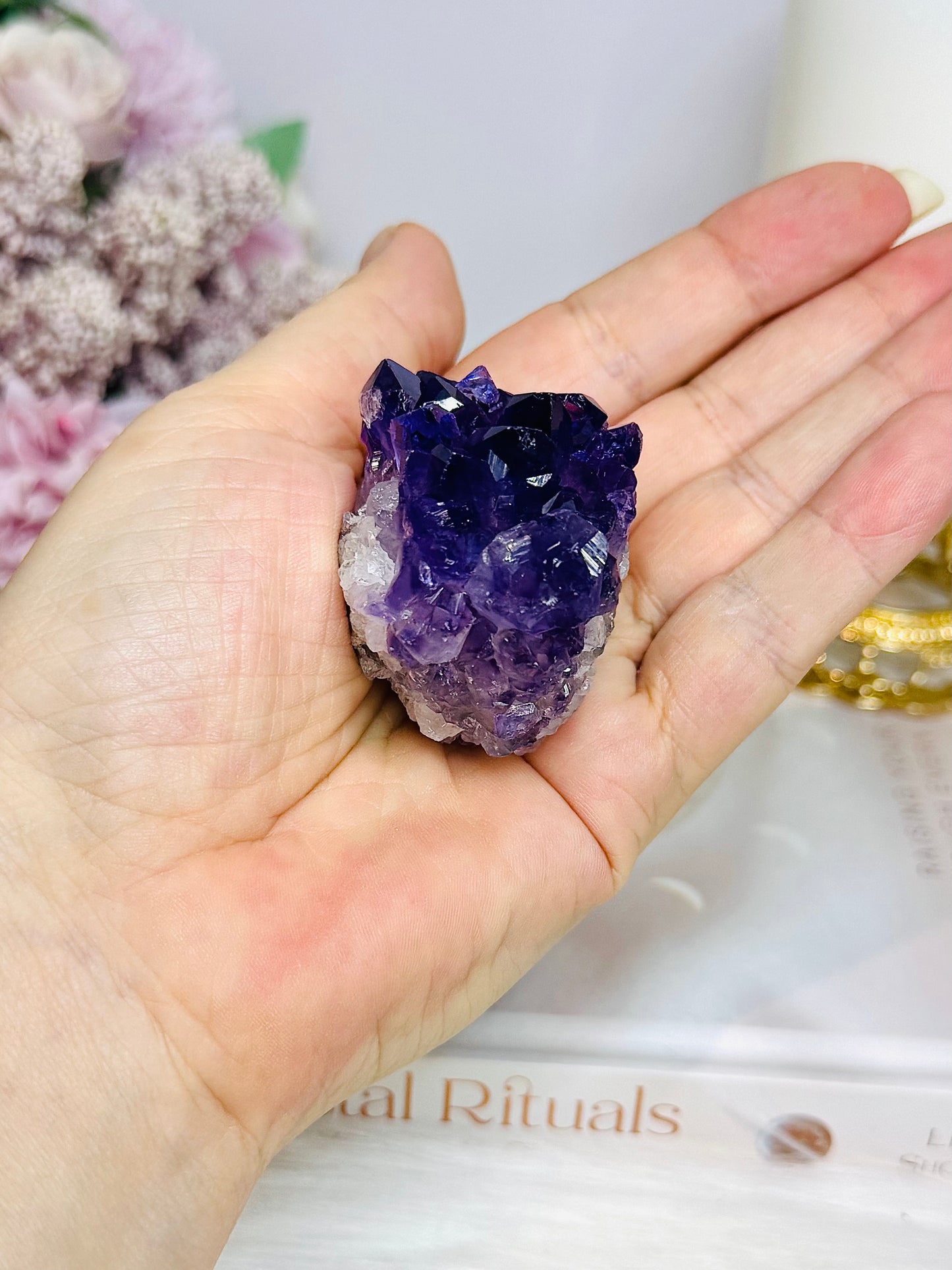 Natural High Grade Stalactite Amethyst Cluster