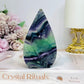 Rainbow Fluorite Flame 10cm