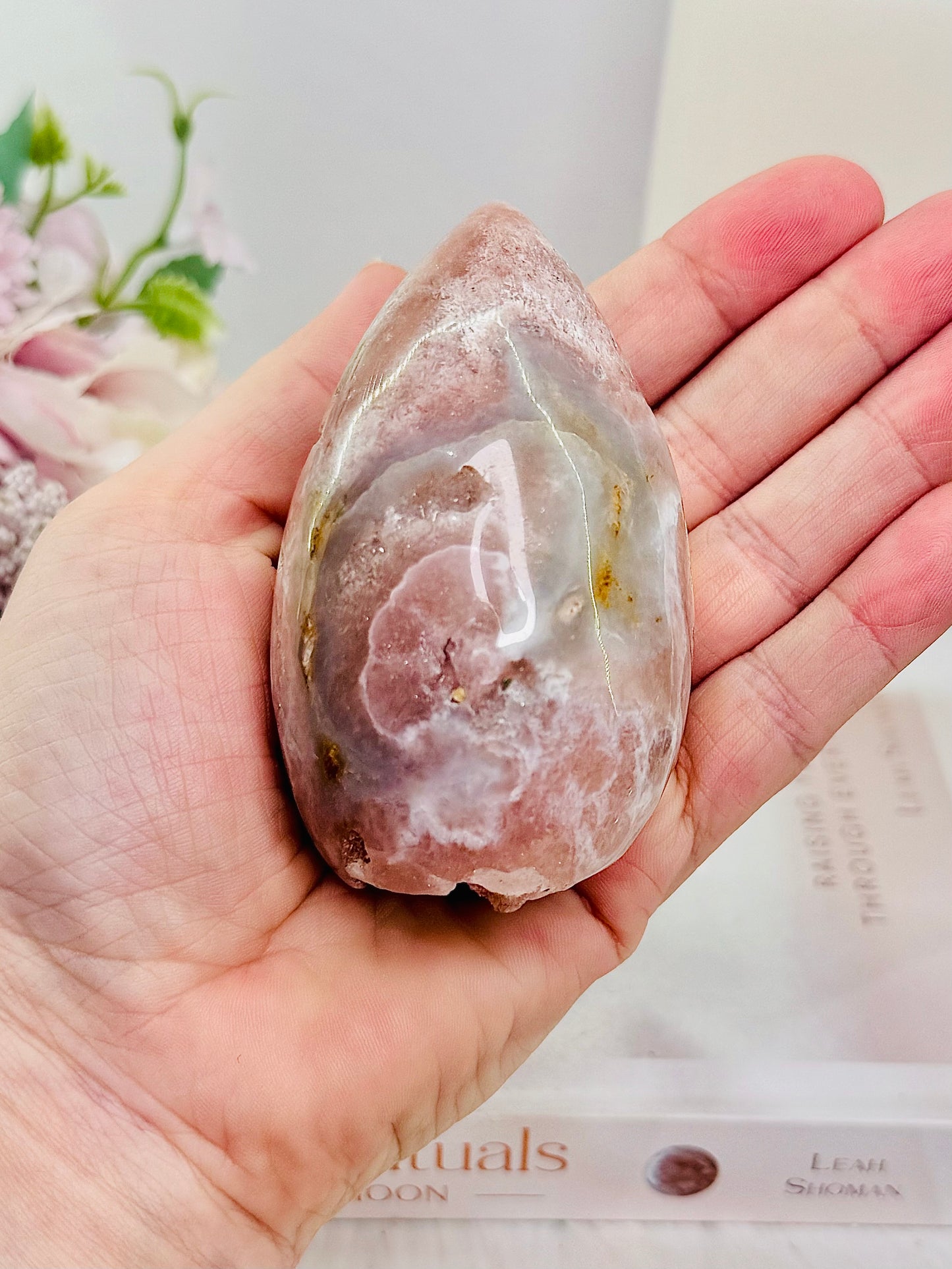 ⚜️ SALE ⚜️ Druzy Pink Amethyst Egg on Stand 16cm