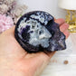 Purple Sphalerite Druzy Skull 8cm 419g