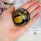 Natural Septarian Carved Sphere 5cm On Stand