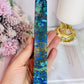 Incredible Tall Natural Azurite with Malachite Carved Tower | Generator 18.5cm