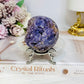 Natural Large Grape Agate | Chalcedony Sphere 247g On Stand