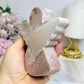 Chunky Pink Amethyst Carved Angel 10.5cm 332g