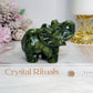 Green Jade Carved Elephant 8.5cm