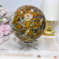 Large Brecciated Jasper Druzy Sphere On Stand 1.38KG