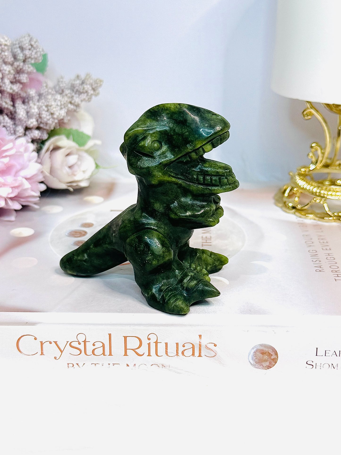 Green Jade Dinosaur 8cm