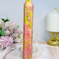 Rare Large Thulite Tower with Epidote Inclusions 19.5cm