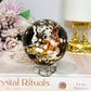 Large Money Agate Sphere On Stand 304g