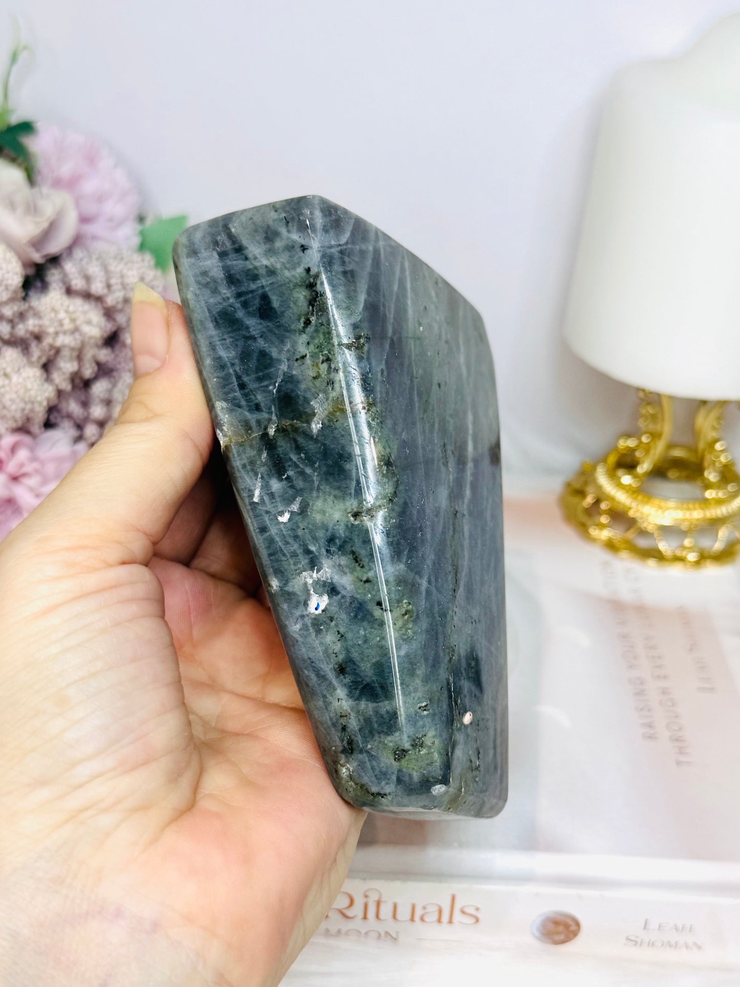 Large Labradorite Freeform 12cm 613g ~ Reduced as damage & chip on side