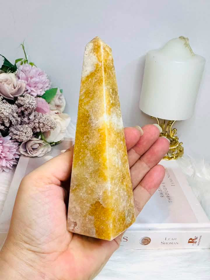 Pink Amethyst Obelisk | Tower 14.5cm