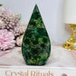 Emerald Jasper Flame | Freeform 11cm