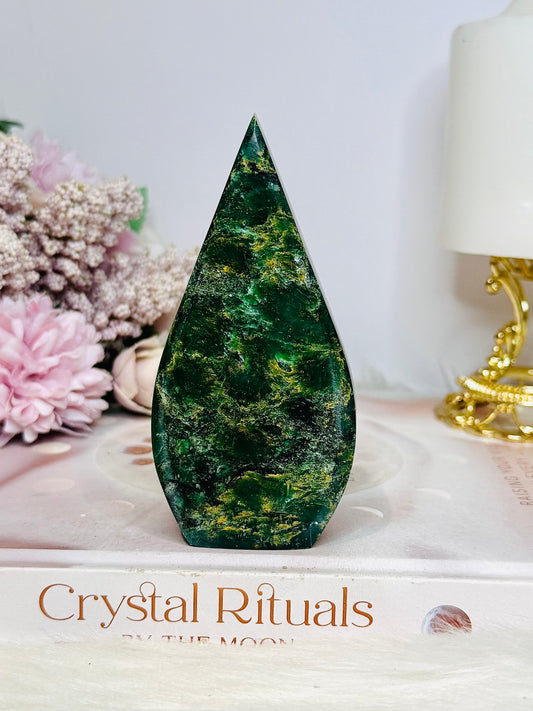 Emerald Jasper Flame | Freeform 11cm