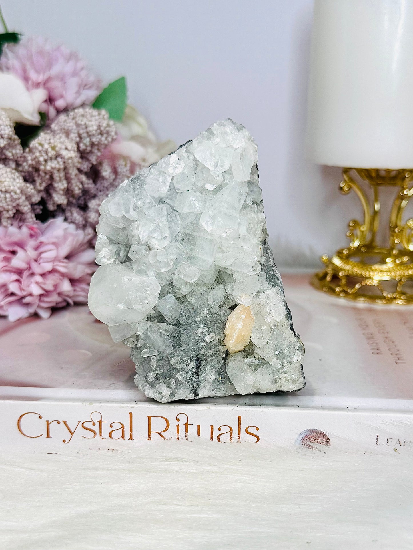 Natural Apophyllite with Stilbite Specimen 251g