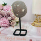 Druzy Amethyst Agate Geode On Stand From Brazil 13cm 216grams