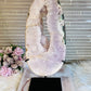 Statement Piece ~ Huge Pink Amethyst Druzy Portal Slab On Stand 36cm 2.45KG