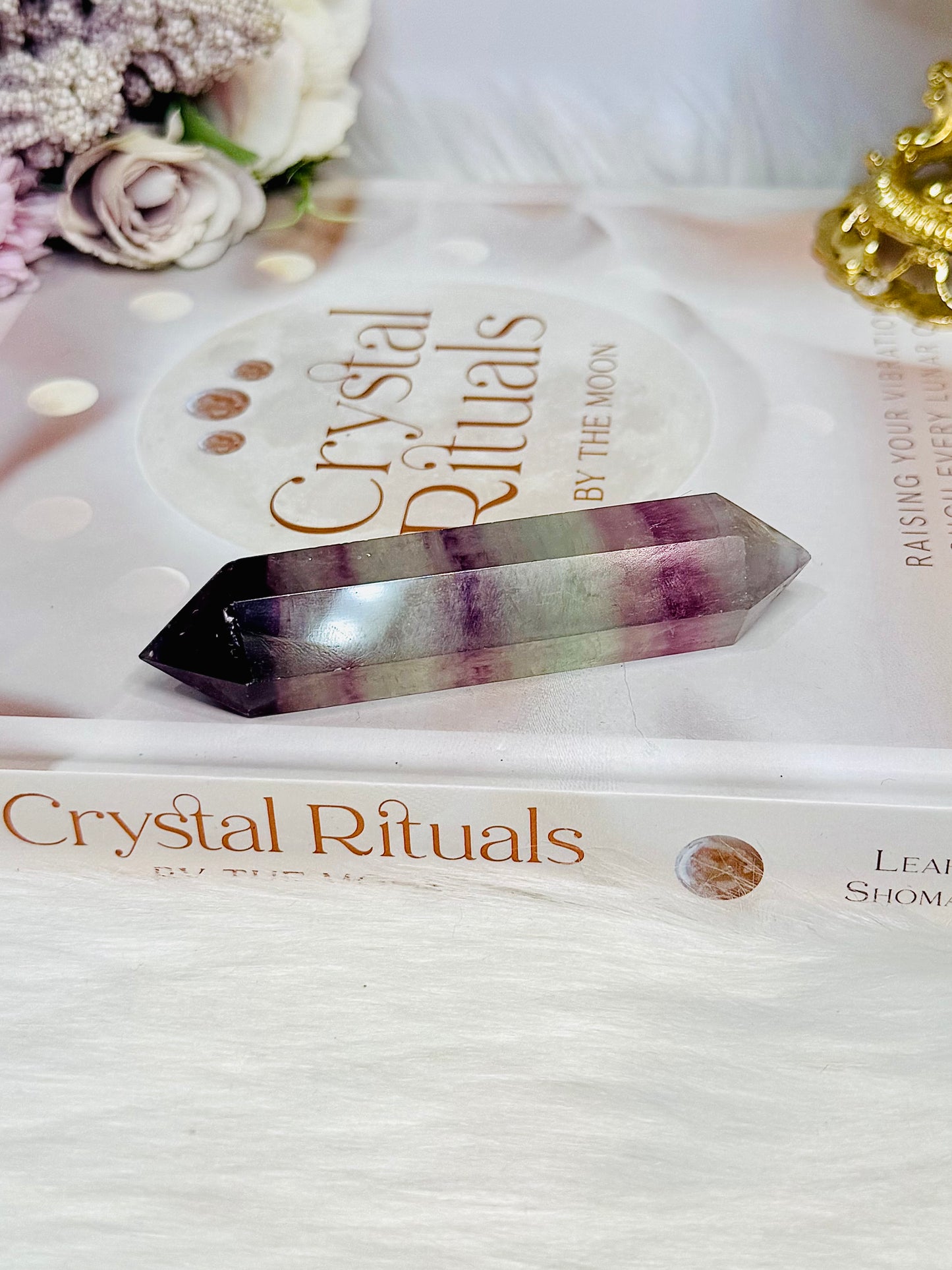 Rainbow Fluorite Double Terminated Point 9.5cm