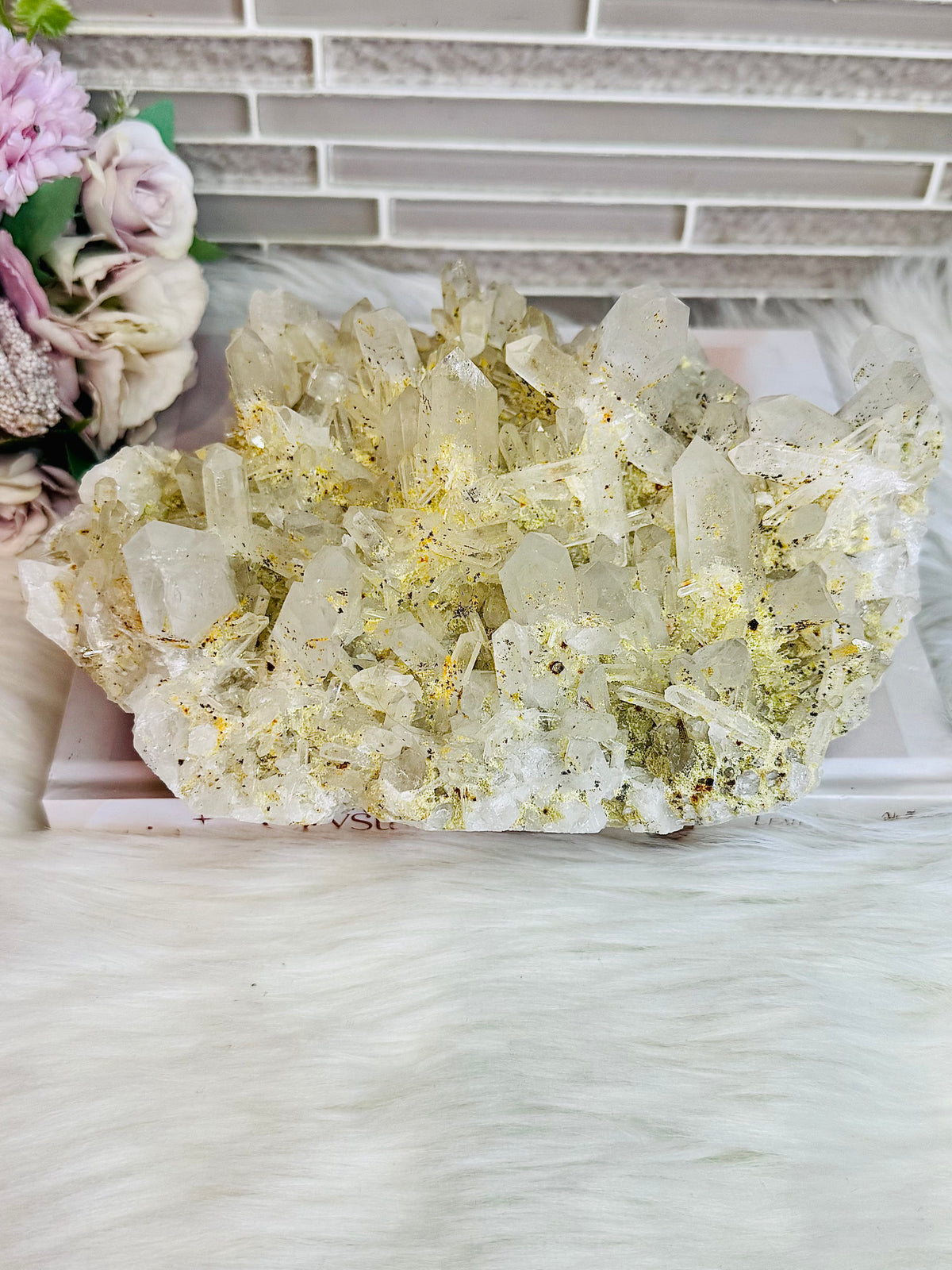 Huge Clear Quartz Specimen with Natural Inclusions 2.26KG 20cm