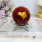 Mookaite Jasper Sphere on Stand 301g