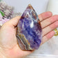 Crazy Lace Amethyst Freeform | Flame 11cm