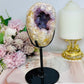 High Grade Druzy Pink Amethyst Geode On Custom Made Stand 18cm 714g