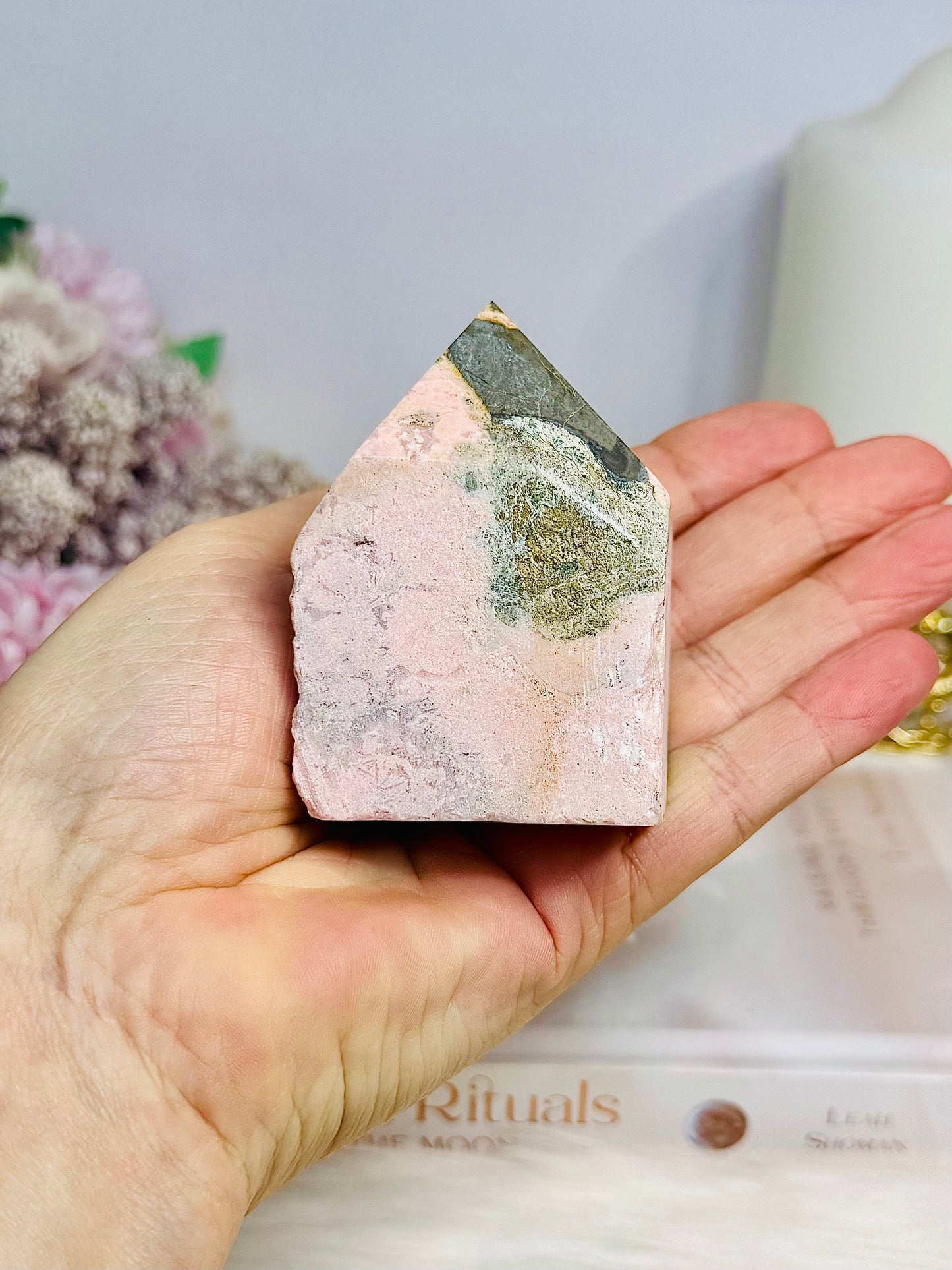 Rhodochrosite Polished Point 246g
