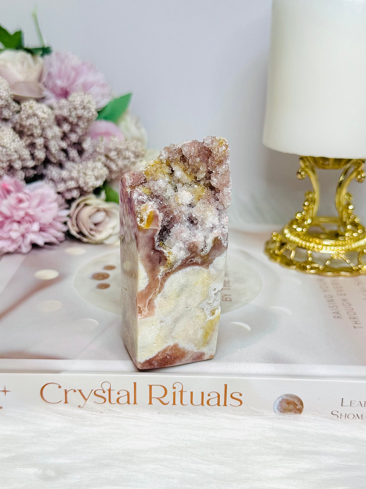 Pink Amethyst Druzy Freeform 9cm 189g