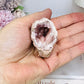 Natural Pink Amethyst Druzy Geode