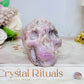Chunky Kunzite Carved Skull 7cm