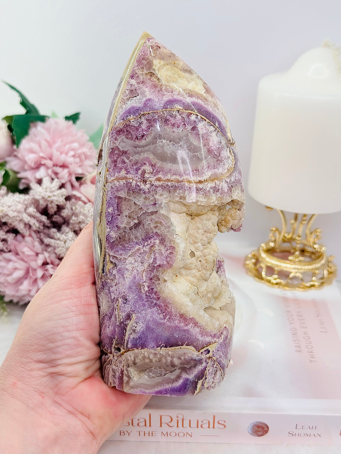 Incredible Large Natural Purple Fluorite Freeform 18cm 941grams