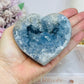 Blue Celestite Druzy Heart 8.5cm 534g