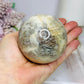 Large Moonstone Sphere with Blue Flash on Stand 520g